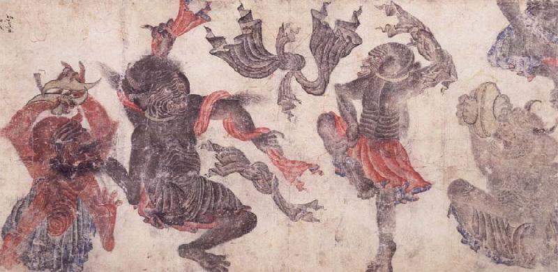 Dancing demons, unknow artist